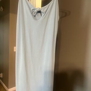 Light Blue Spaghetti Strap Dress